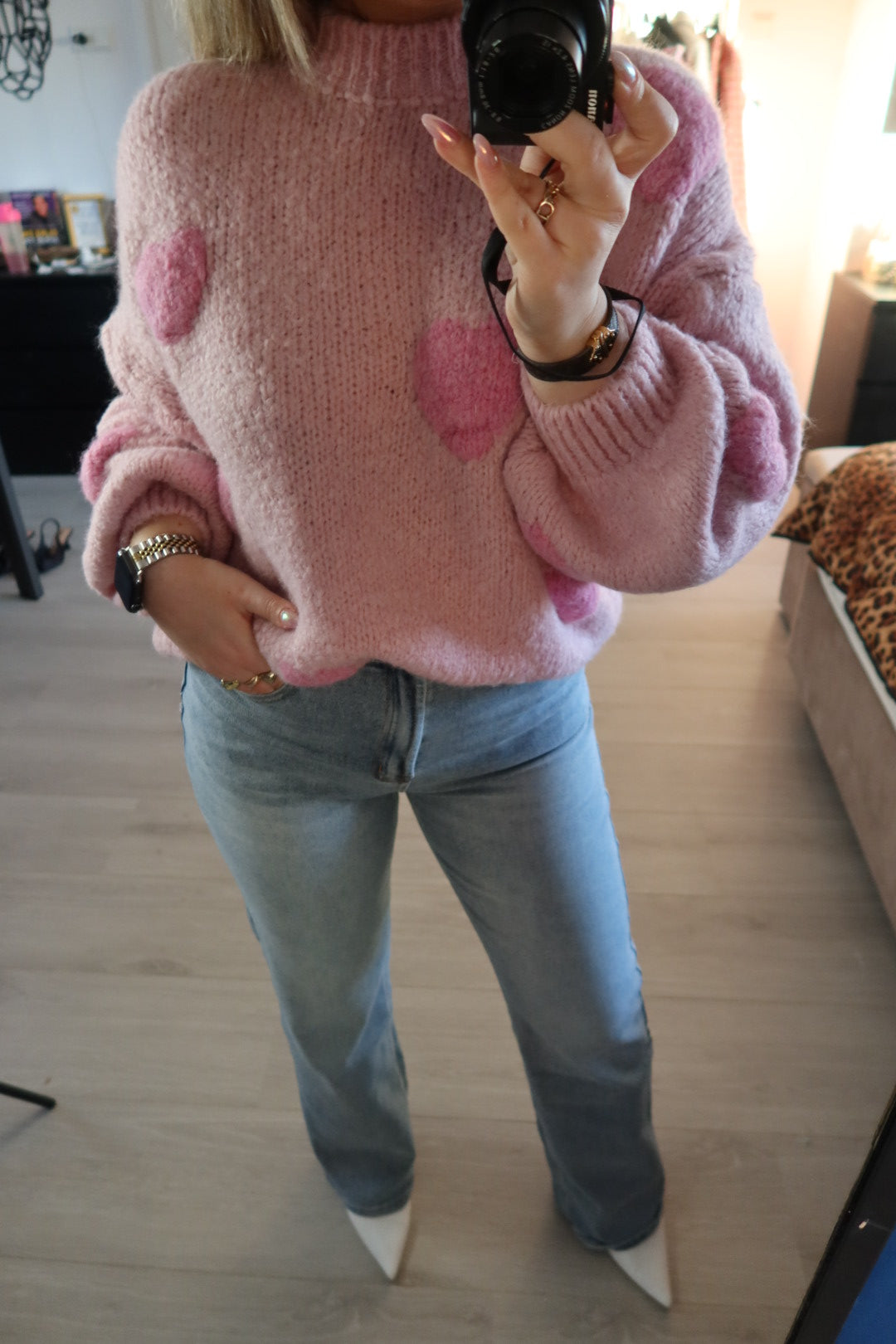 Sweter Lover Girl - różowy